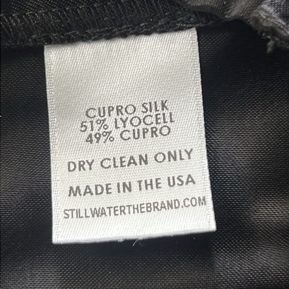 STILLWATER MARE BRALETTE SILK CUPRO CASUAL TOP BLACK SIZE XS NWT - Picture 9 of 9